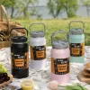500ml large capacity color insulated cup, suitable for outdoor mountain climbing and office use, with leak-proof design details Picture